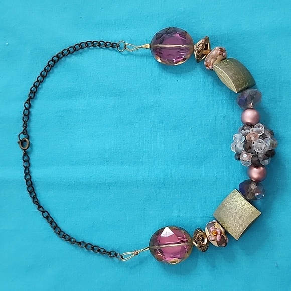 Hand Crafted Stylish One of a Kind Choker Necklace - Picture 2 of 14